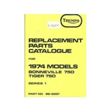 Triumph Ersatzteilbuch 1974